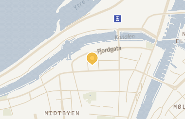 Kart med med nål på restauranten