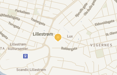 Kart med med nål på restauranten