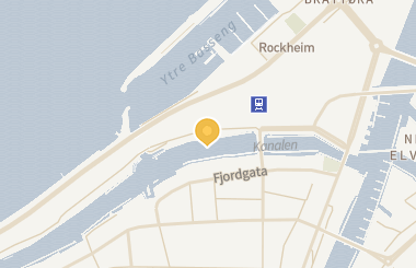 Kart med med nål på restauranten