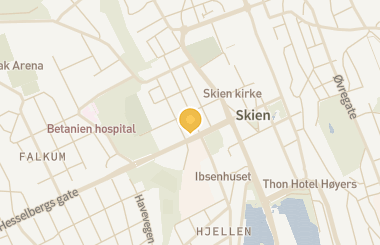 Kart med med nål på restauranten