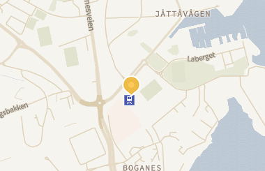 Kart med med nål på restauranten