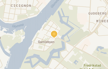 Kart med med nål på restauranten