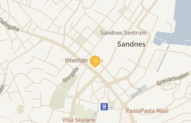 Kart med med nål på restauranten