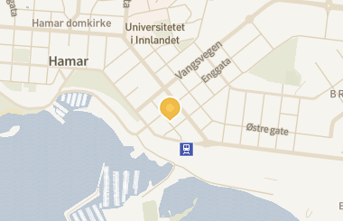 Kart med med nål på restauranten