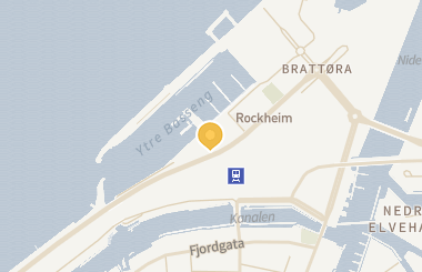 Kart med med nål på restauranten