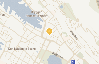 Kart med med nål på restauranten