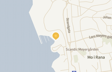 Kart med med nål på restauranten