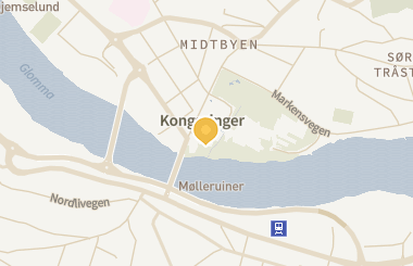 Kart med med nål på restauranten