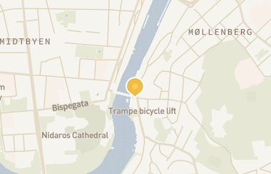 Kart med med nål på restauranten