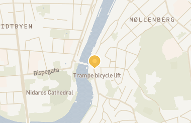 Kart med med nål på restauranten