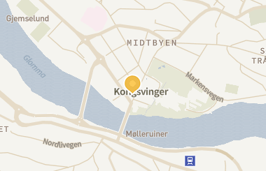 Kart med med nål på restauranten