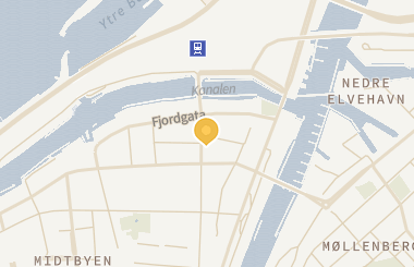 Kart med med nål på restauranten