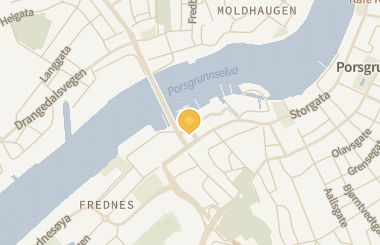 Kart med med nål på restauranten