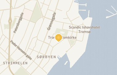 Kart med med nål på restauranten