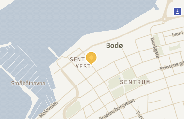 Kart med med nål på restauranten