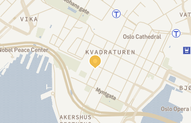 Kart med med nål på restauranten