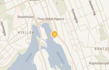 Kart med med nål på restauranten