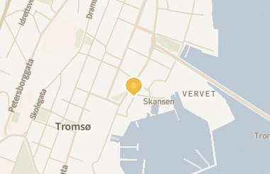 Kart med med nål på restauranten