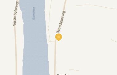 Kart med med nål på restaurantene