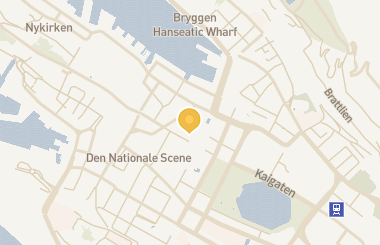 Kart med med nål på restauranten