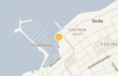 Kart med med nål på restauranten