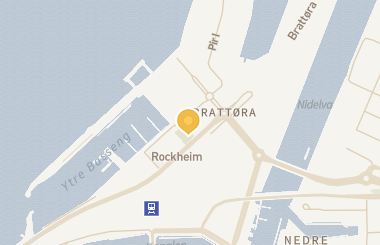 Kart med med nål på restauranten