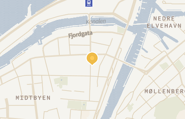 Kart med med nål på restauranten