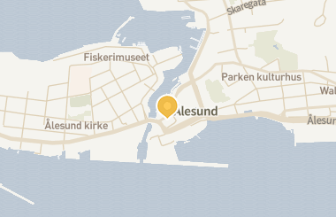 Kart med med nål på restauranten